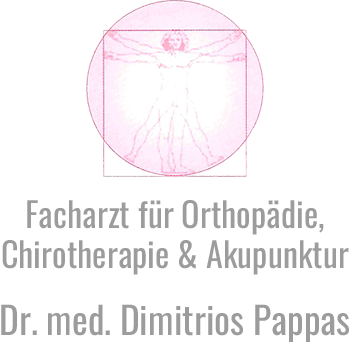 Logo | Facharzt für Orthopädie,
Chirotherapie & Akupunktur Dr. med. Dimitrios Pappas in 44787 Bochum