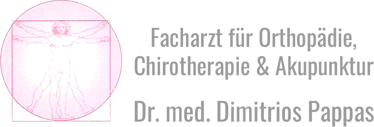 Logo | Facharzt für Orthopädie,
Chirotherapie & Akupunktur Dr. med. Dimitrios Pappas in 44787 Bochum